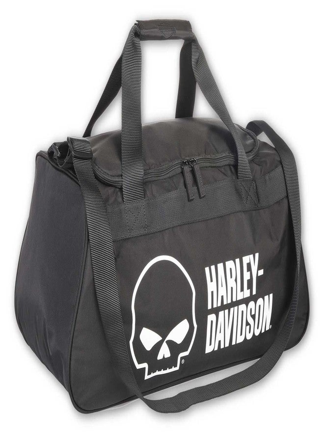 HARLEY DAVIDSON Harley-Davidson Willie G Skull Logo Duffel Bag w/Side Shoe Pocket - Black - Image 1